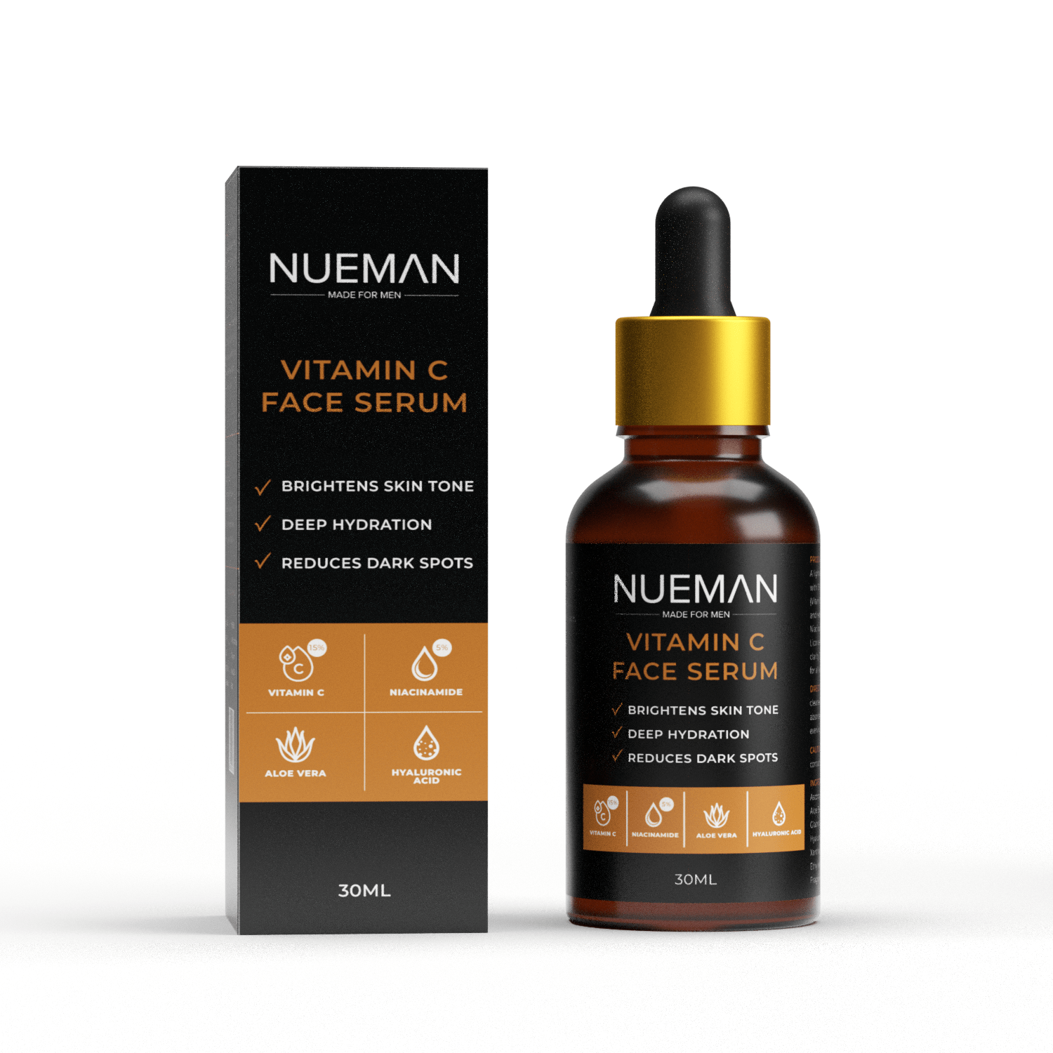 Nueman vitamin C serum for men in India – brightening and anti-aging skincare